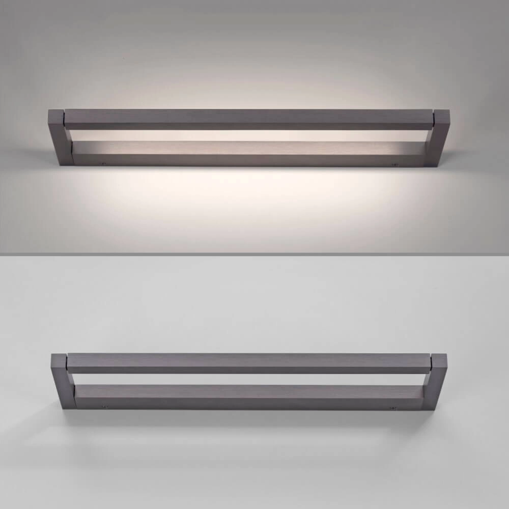 Strakke wandlamp Pure Puro grijs 50cm Paul Neuhaus 4012248384206