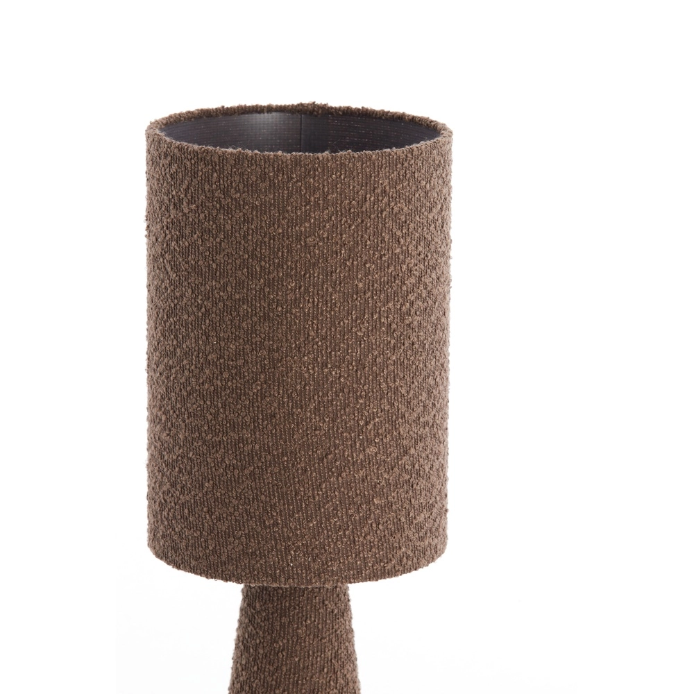 Boucle schemerlamp Micky 58cm - bruin Light & Living 8717807782764