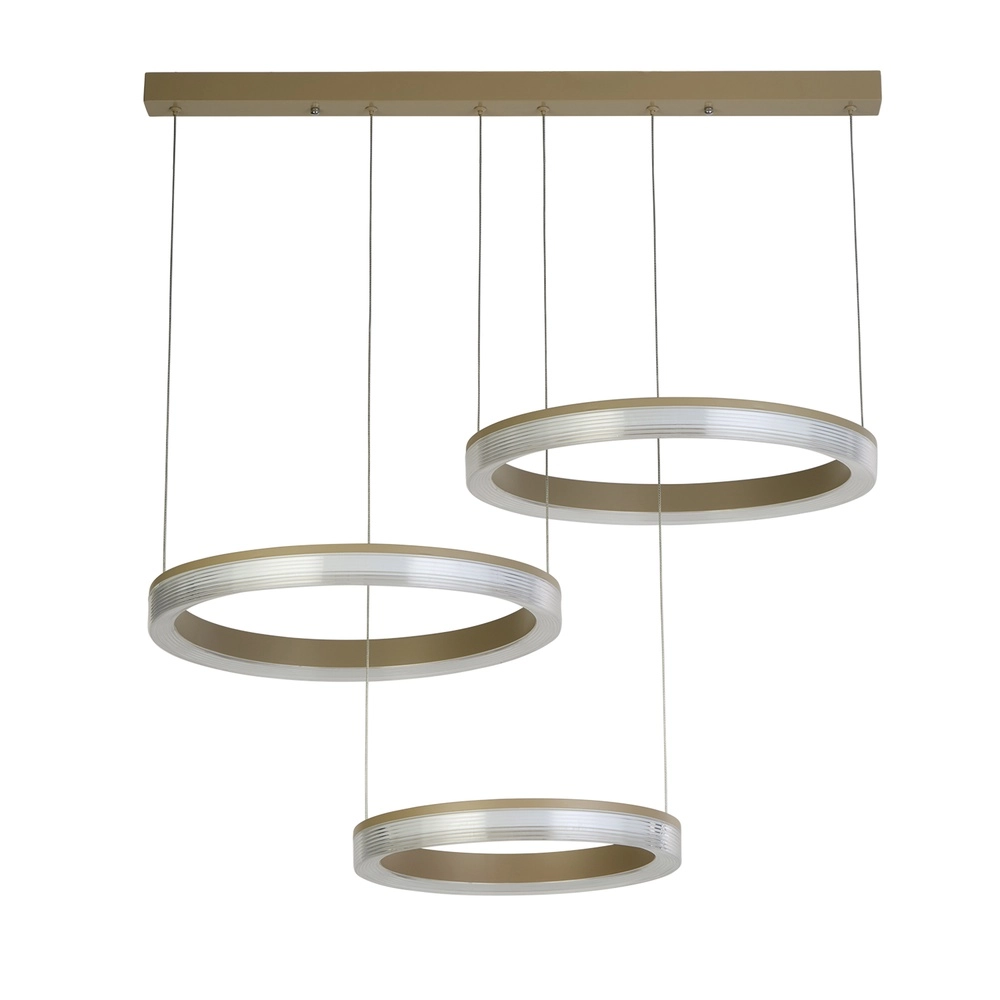 Design hanglamp Lumen Rings zand bruin Searchlight 5,05342E+12