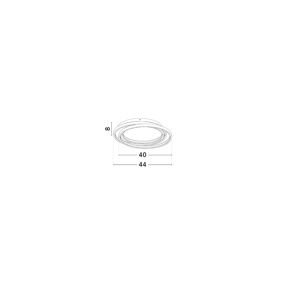 Ronde plafondlamp Arbor zwart Ø 44cm Lyora 5212017454928