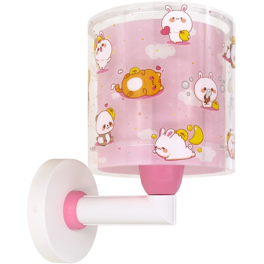 Kinder wandlamp Kawaii Friends roze glow in the dark Dalber 8420406002224