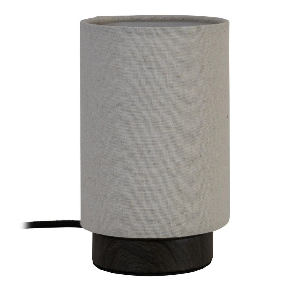 Schemerlamp Albane donker hout Ø 12cm