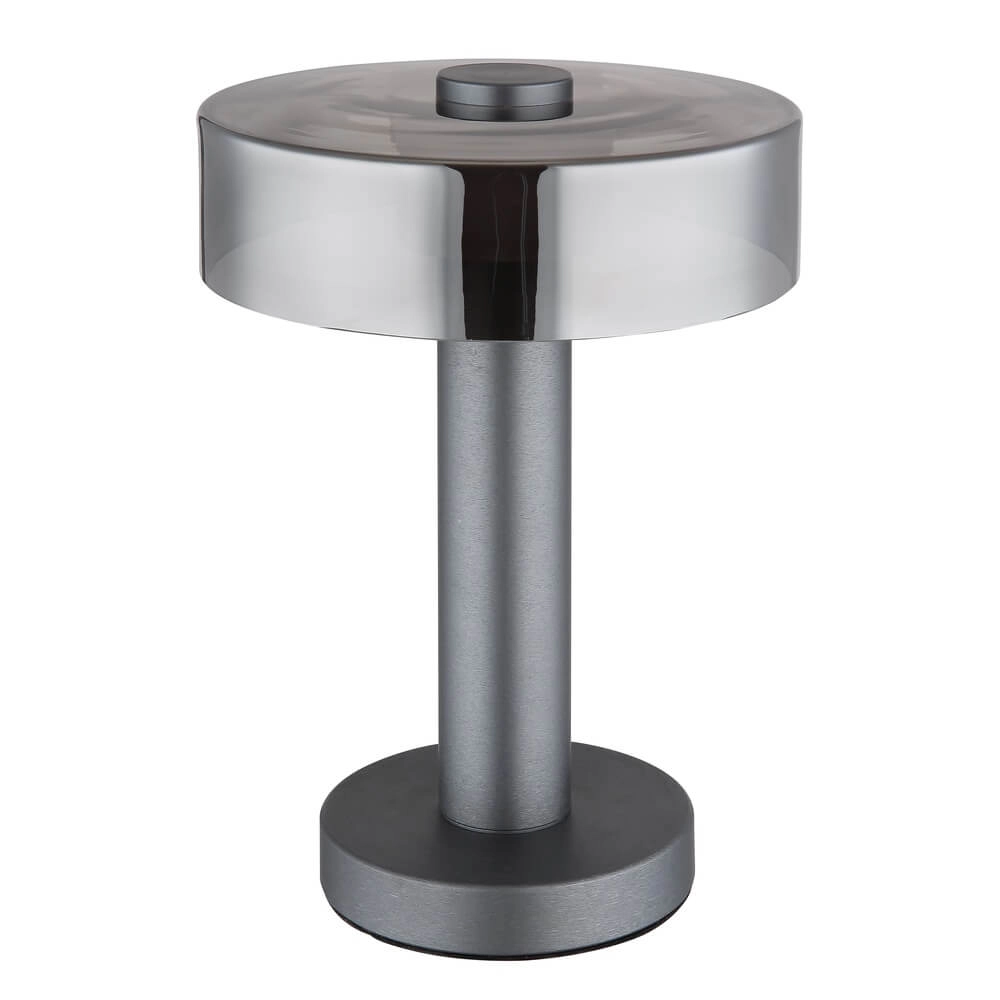 Strakke tafellamp Grant grijs Ø 22cm Globo 9007371462902