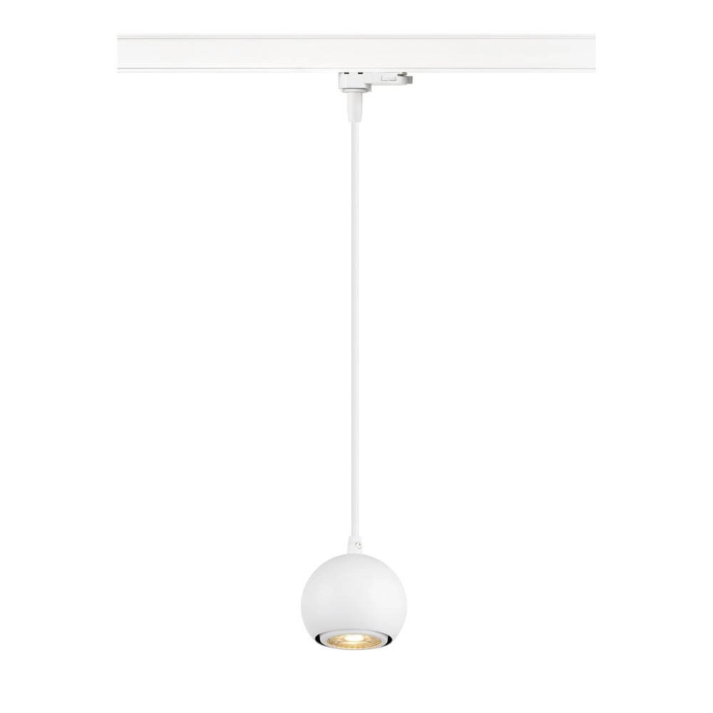 Hanglamp voor rail Light Eye 90 wit 3-fase Ø 9cm