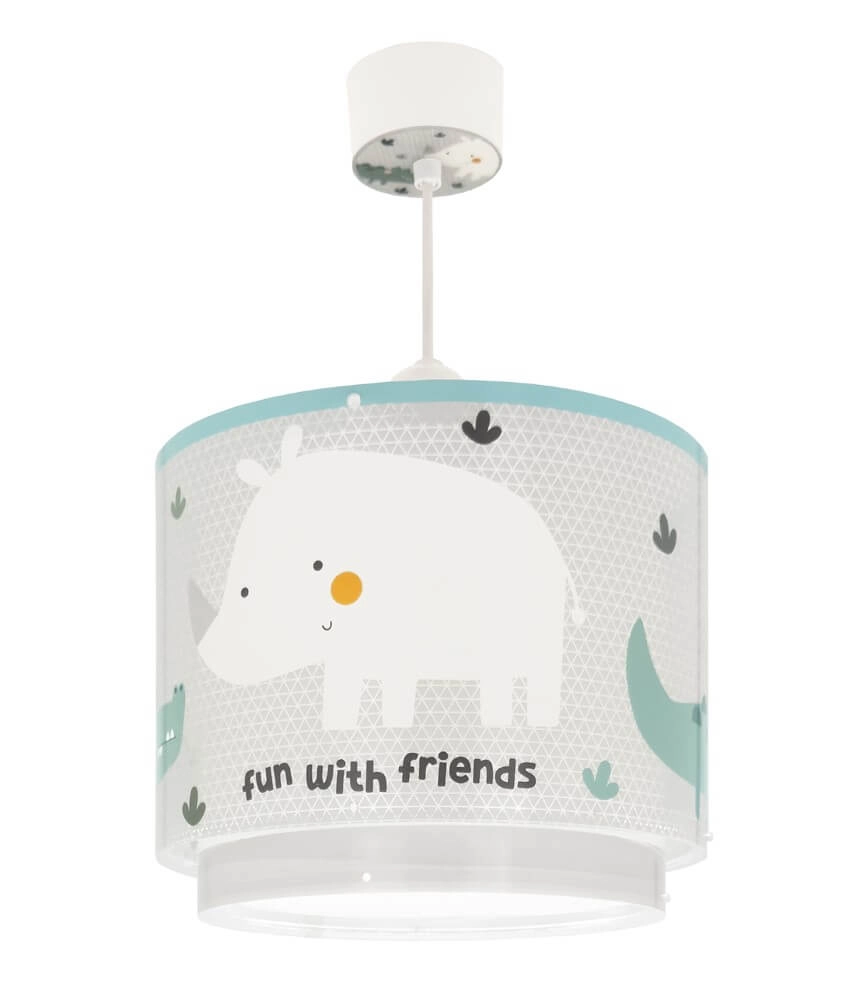 Kinderkamer hanglamp Rhino & Croco Ø 26cm Dalber 8420406606224