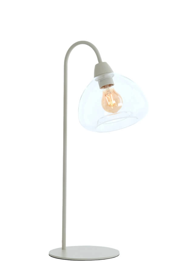 Tafellamp Bisho crème design Light & Living 8717807743376