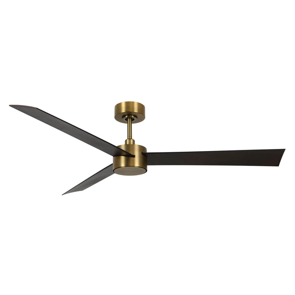 Plafondventilator Climate IV messing met hout Ø132cm