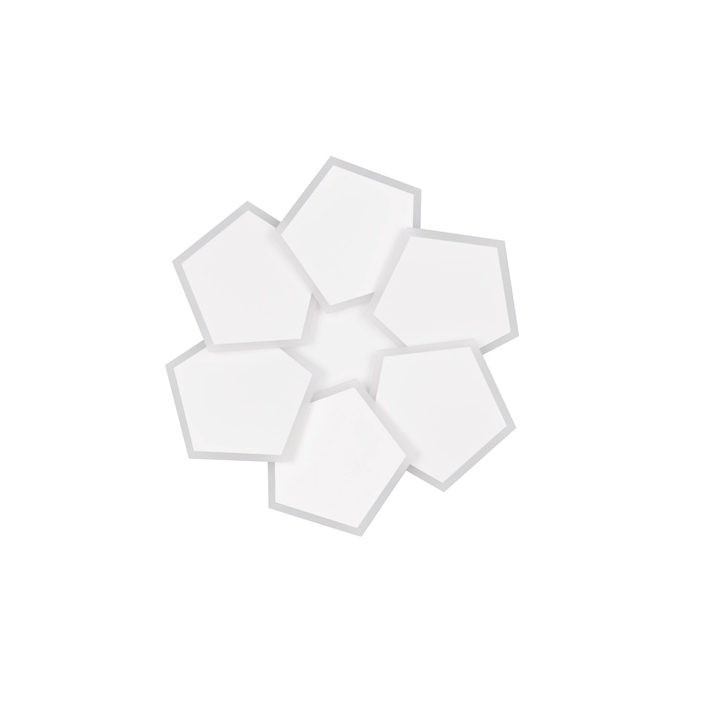 Unieke plafondlamp Zaya S wit Trio 4017807684988