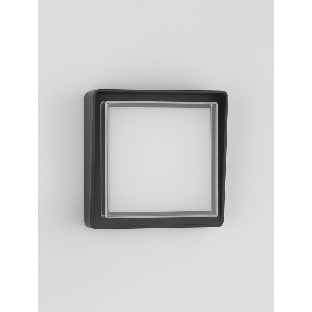 Vierkante wandlamp Cape antraciet Lyora 5212017432704