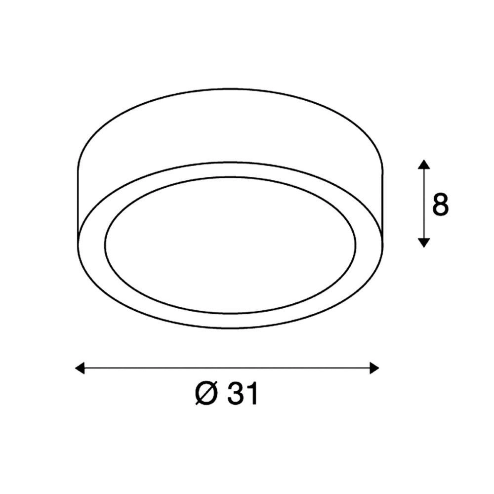 Plafondlamp Gl 105 E27 SLV 4024163093354