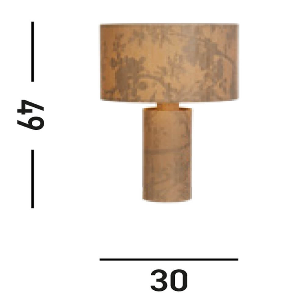 Landelijke tafellamp Isla bruin Searchlight 5053423274126