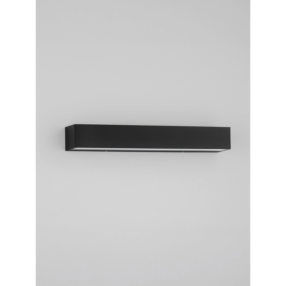 Strakke wandlamp Lane zwart 36cm - 28W Lyora 5212017496751