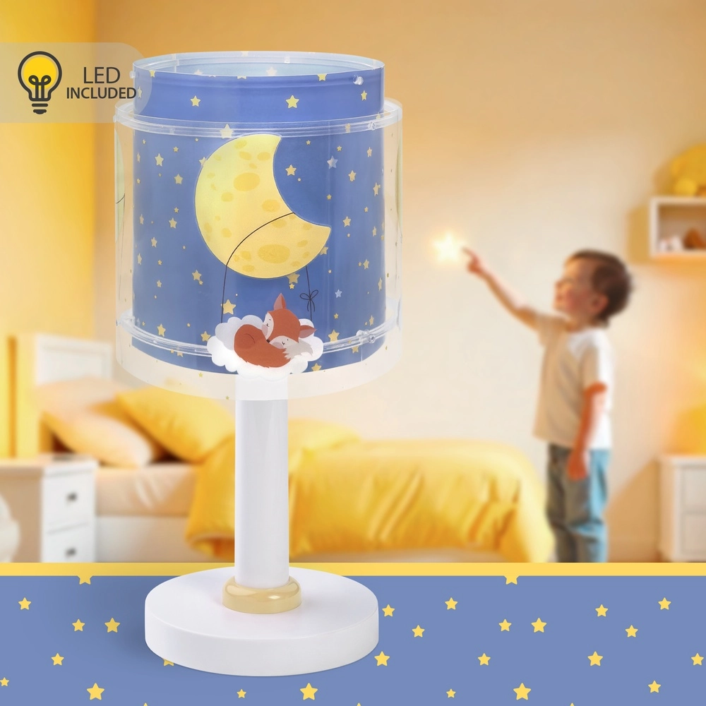 Kinderkamer tafellamp Moon Dreams blauw Dalber 8420406766317