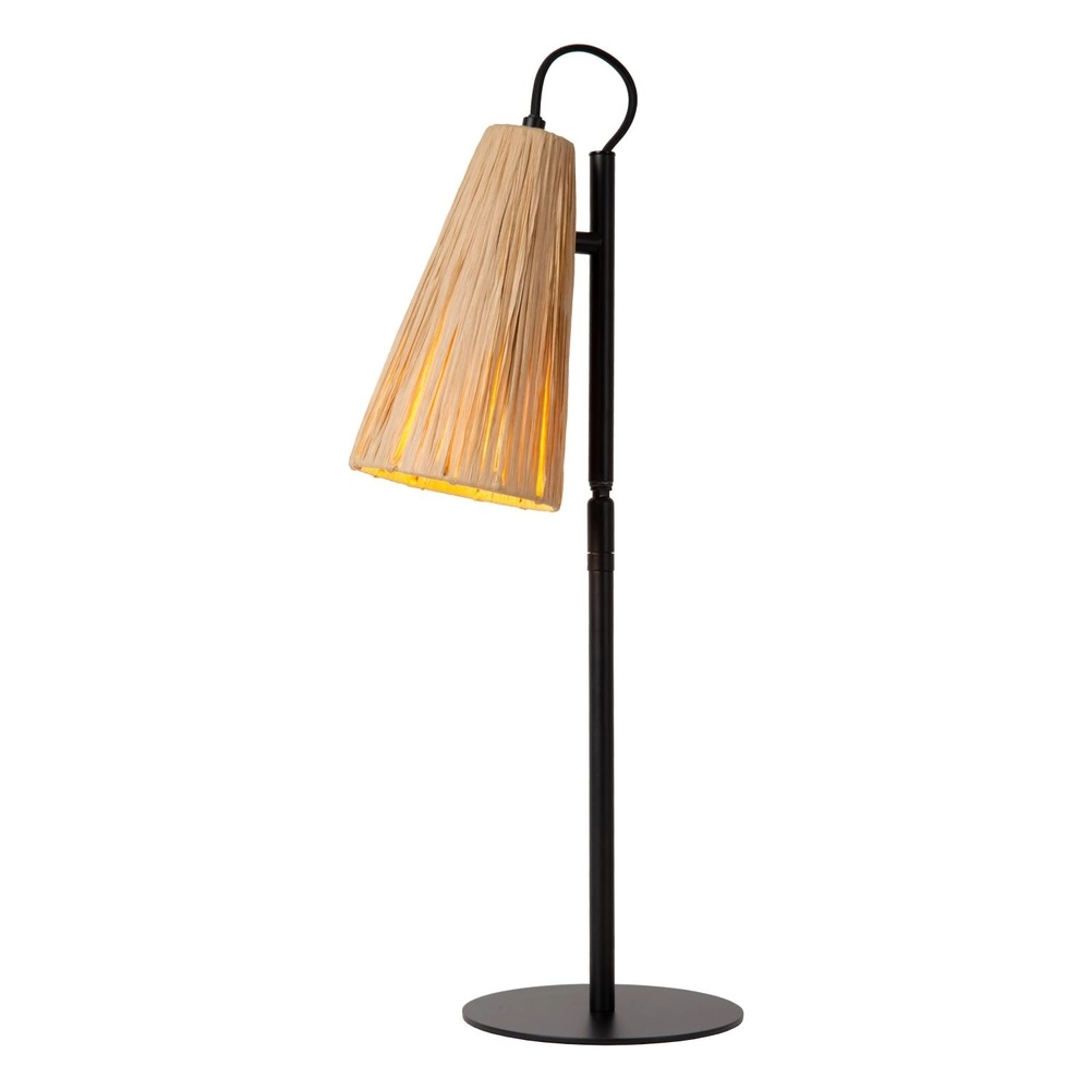 Unieke tafellamp Bensen hout Lucide 5411212051646