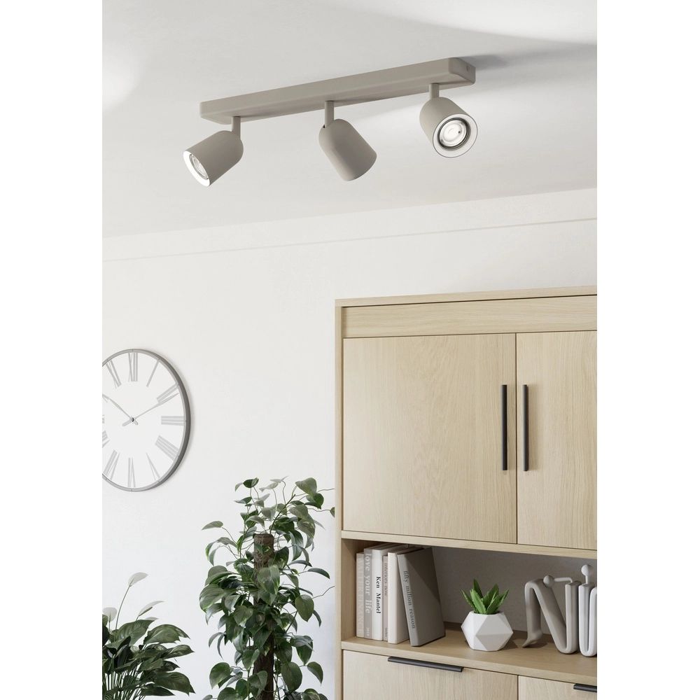 Zandbruine plafondlamp Camaldoli 3x GU10 - richtbaar Eglo 9008606363179
