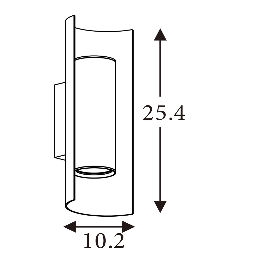 Design wandlamp Roll zwart Searchlight 5053423301358