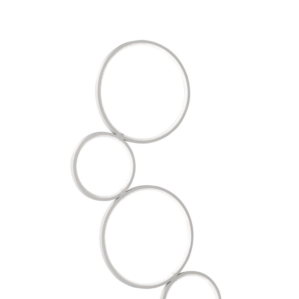 Design vloerlamp Rondo 5-rings wit Trio 4017807423822