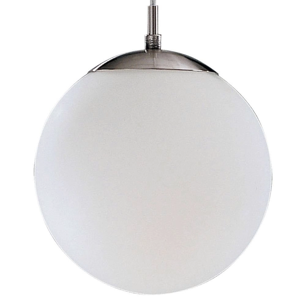 Hanglamp Rondo glas 20cm metaalgrijs met wit Eglo 9002759852610