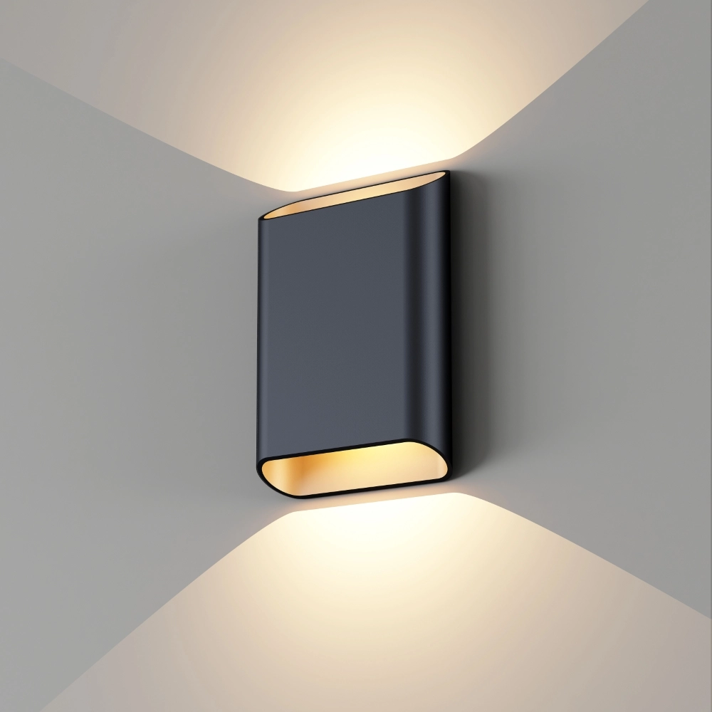 Wandlamp Diaz L zwart/champagne