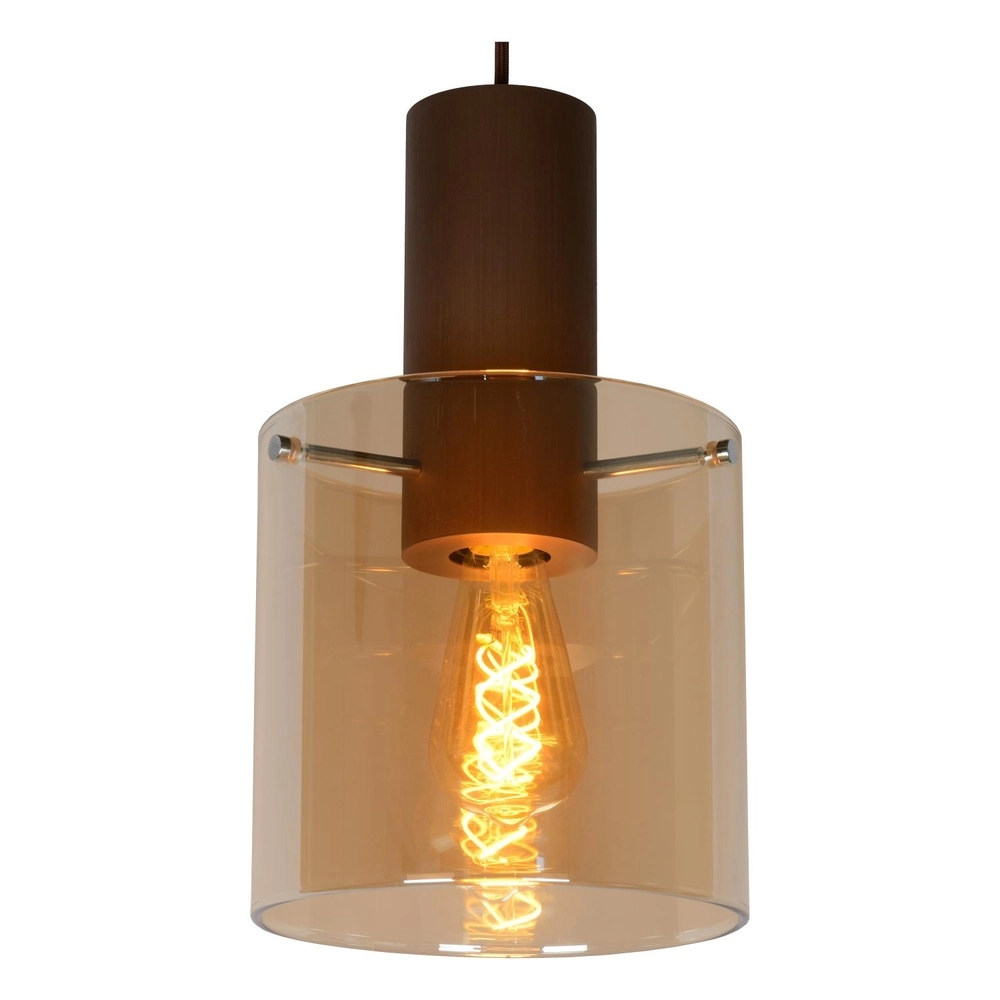 Hanglamp Toledo 3-lichts amber glas Lucide 5411212740854