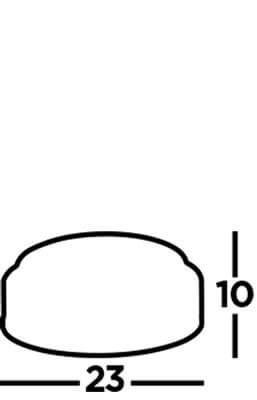 Badkamer plafondlamp Discs Ø 23cm Searchlight 5013874395511