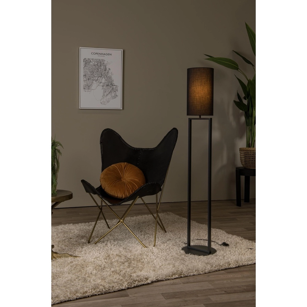 Vloerlamp Herman zwart Lucide 5411212303400