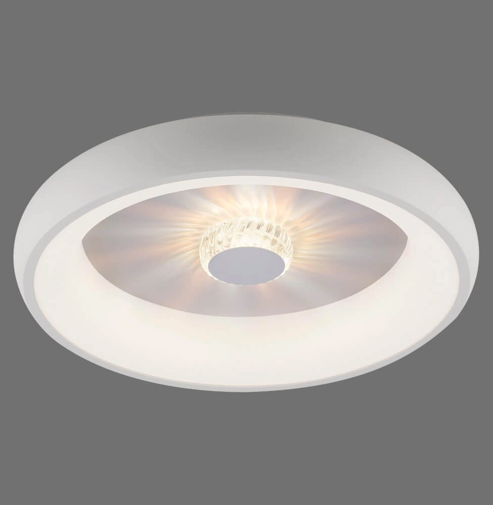 Ronde plafondlamp Vertigo wit Ø 46,5cm Just Light 4043689994709