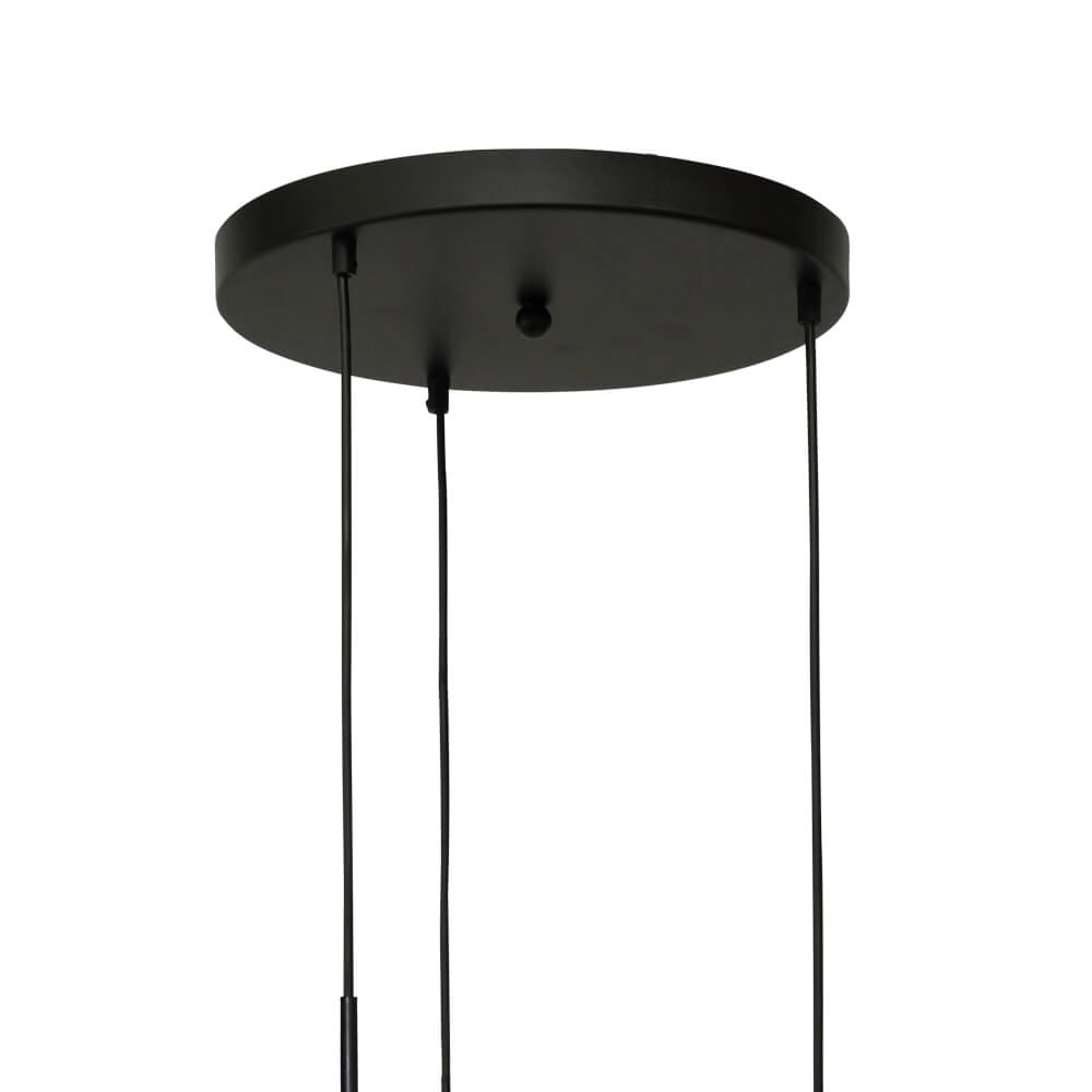 Pendel hanglamp Lava 3x goud glas Ø 24cm Masterlight 8718121286440