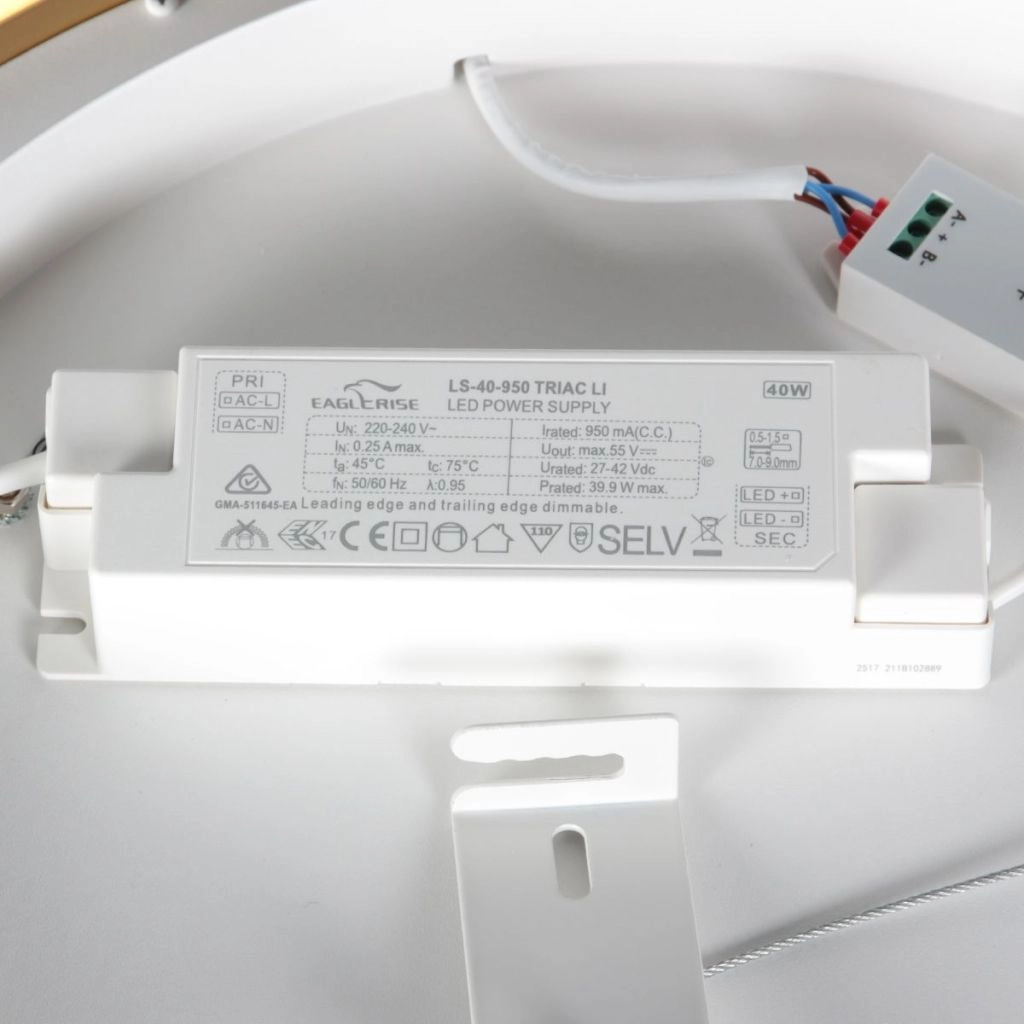 Design plafondlamp Ringlux goud Ø 40cm Steinhauer 8712746180923