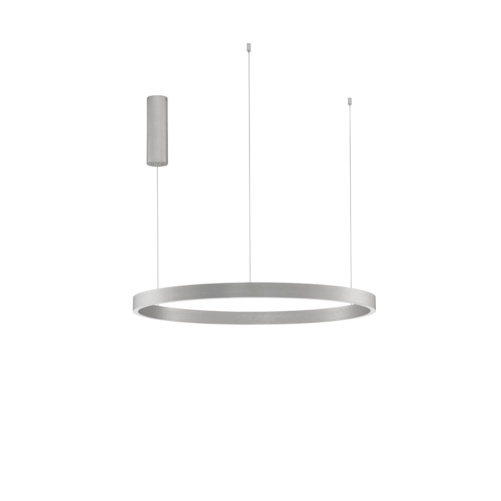 Design hanglamp Elowen zilvergrijs Ø 80cm Lyora 5212017439116