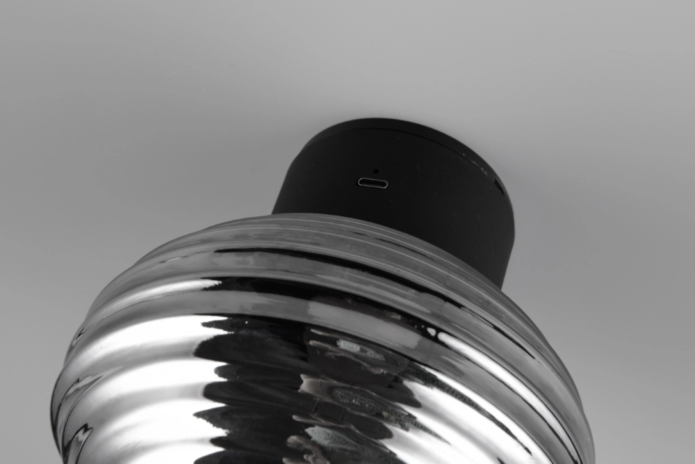 Wandlamp Earl smoke glas oplaadbaar Trio 4017807643404