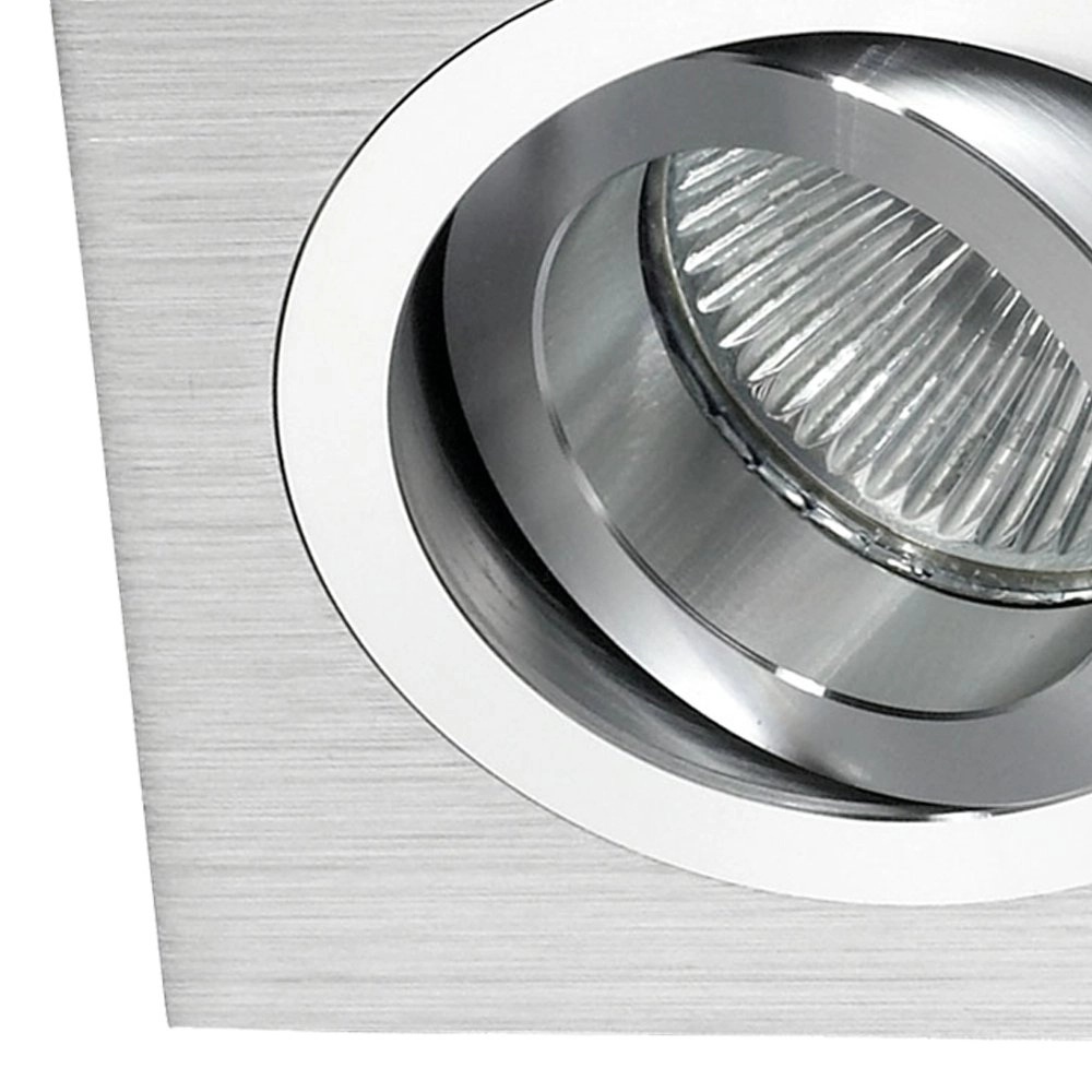 Inbouwspot Di Moda Square richtbaar metaalgrijs Masterlight 8718121015132