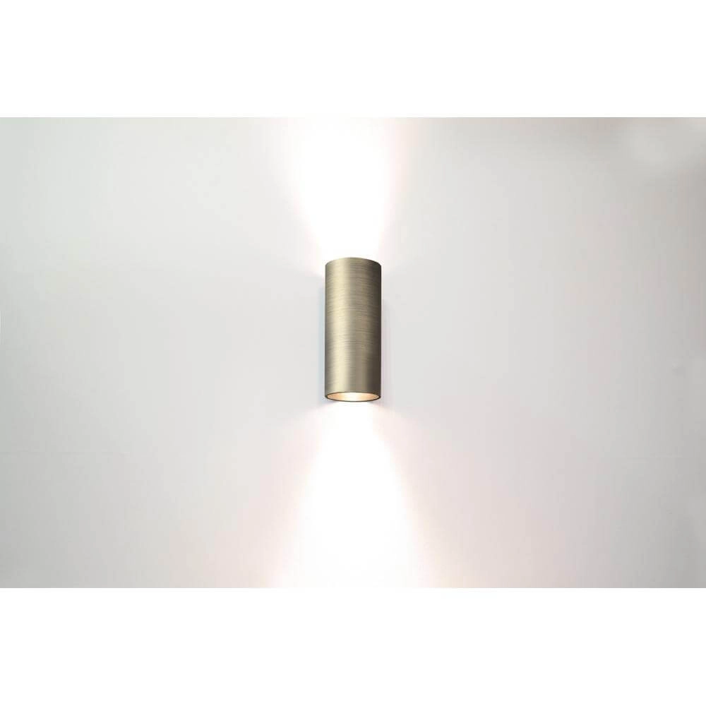 Design opbouwspot Roulo antiek brons up & down Design opbouwspot Roulo antiek brons up & down