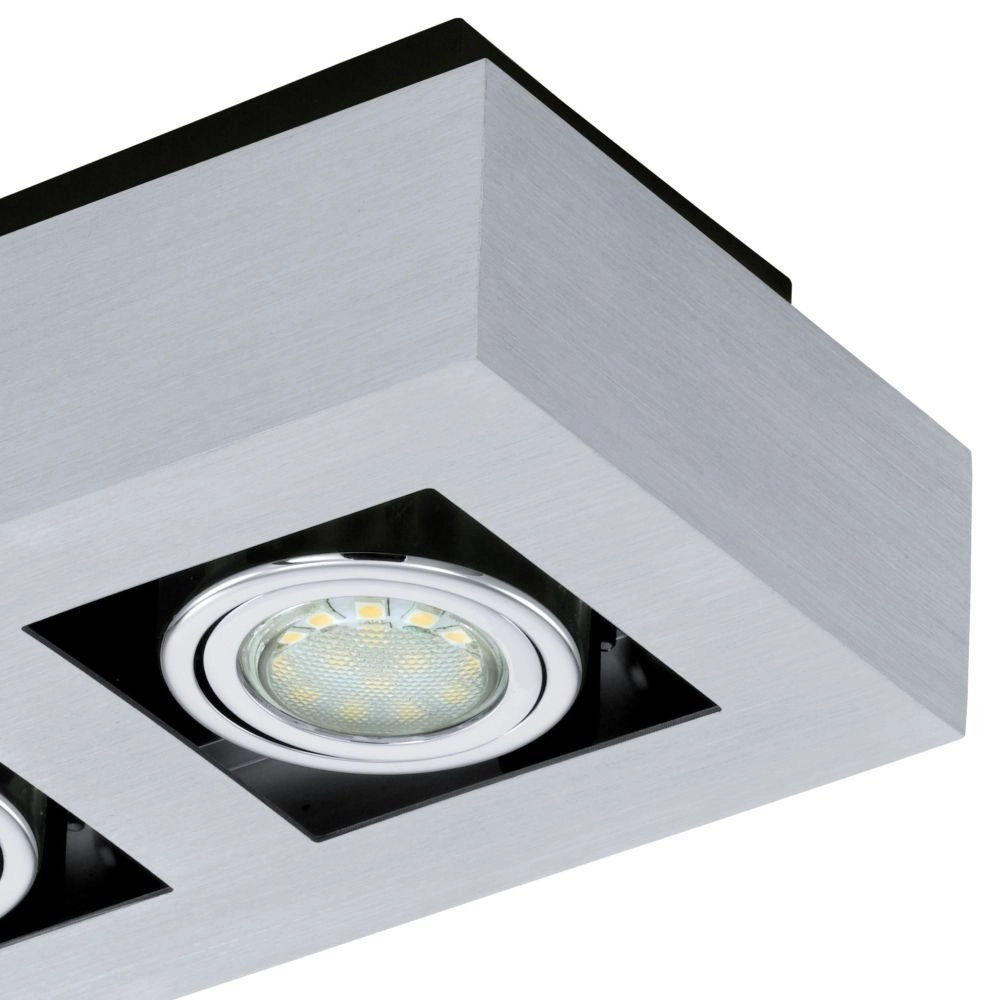 Led plafondspot Loke 1 2-lichts led metaalgrijs Eglo 9002759913533