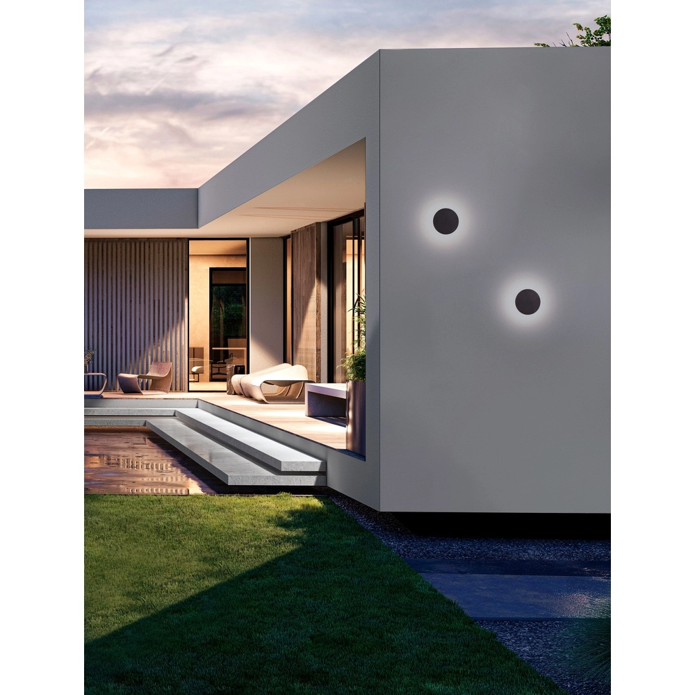 Black wall lamp Tower design Lyora 5212017453709