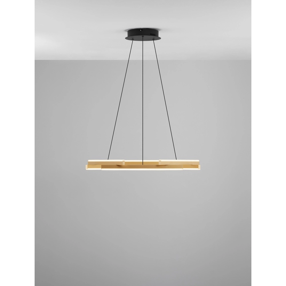 Hanglamp Hyde zwart met goud