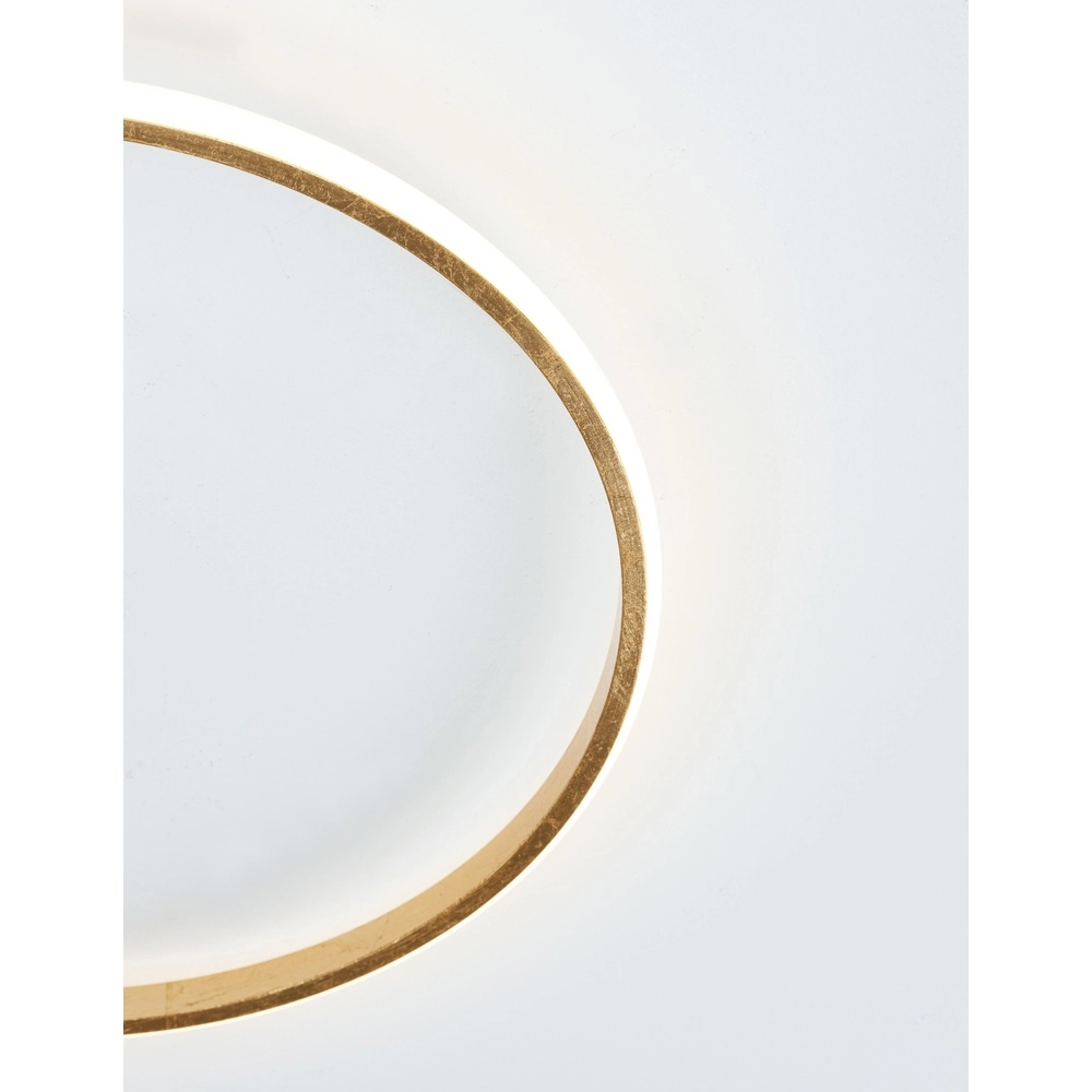 Ronde plafondlamp Fuline goud Ø 50cm Lyora 5212017419668