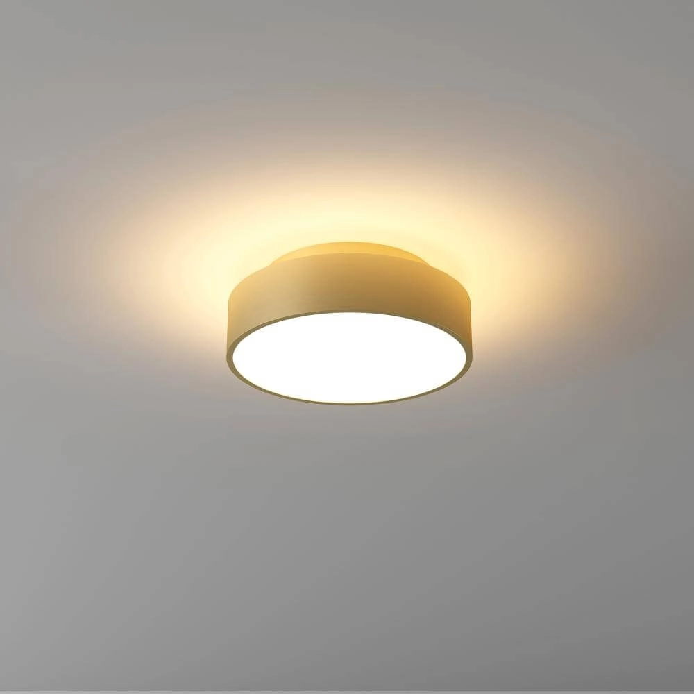 Plafondlamp Chicago Ø 15cm warm goud