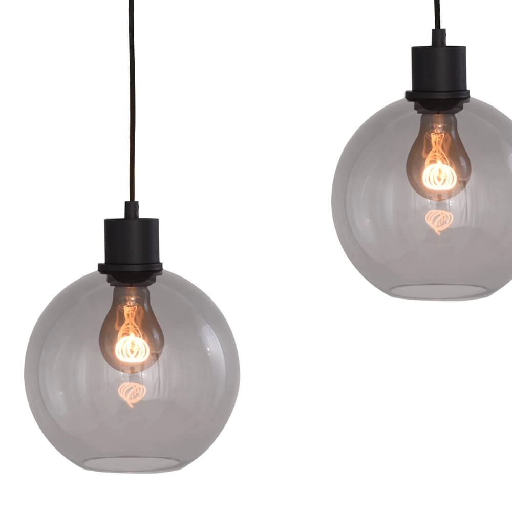 Hanglamp Lazise 5x Ø 20cm zwart Masterlight 8718121303505
