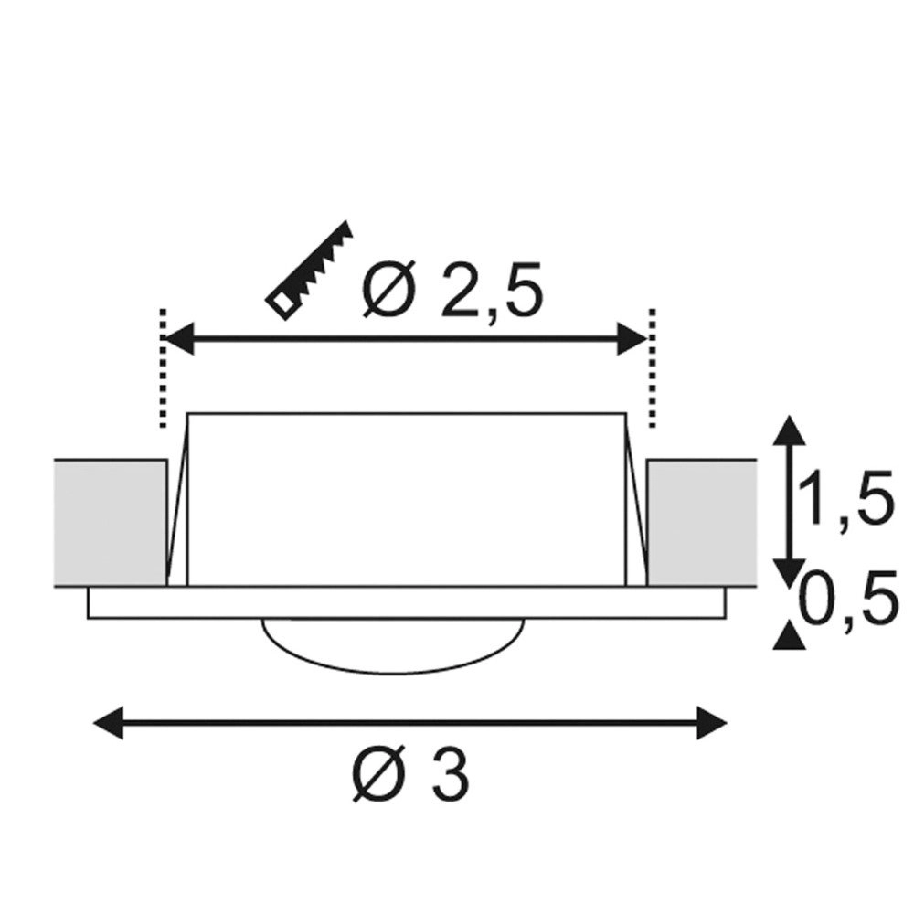Sfeerspot Dekled 3000 SLV 4024163113625