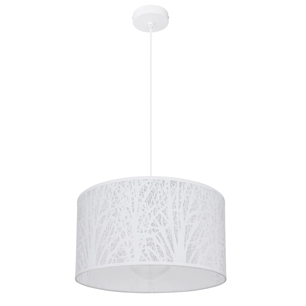 Witte hanglamp Pinni Ø 38cm zwart Globo 9007371400256