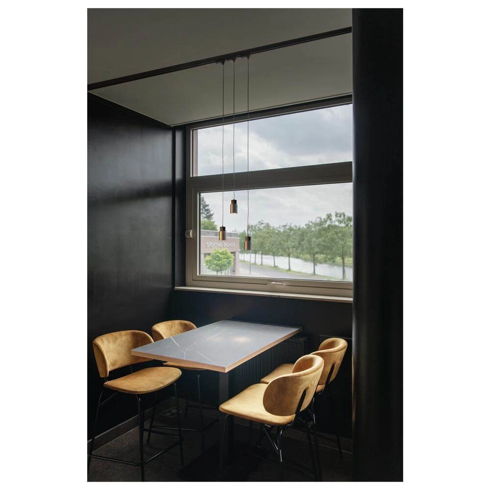 Pendel voor rail Puri 2.0 Tube zwart-goud 3-fase SLV 4024163294508