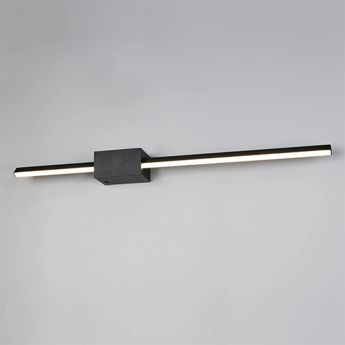 Moderne wandlamp Cassino zwart 70,5cm Trio 4017807683226