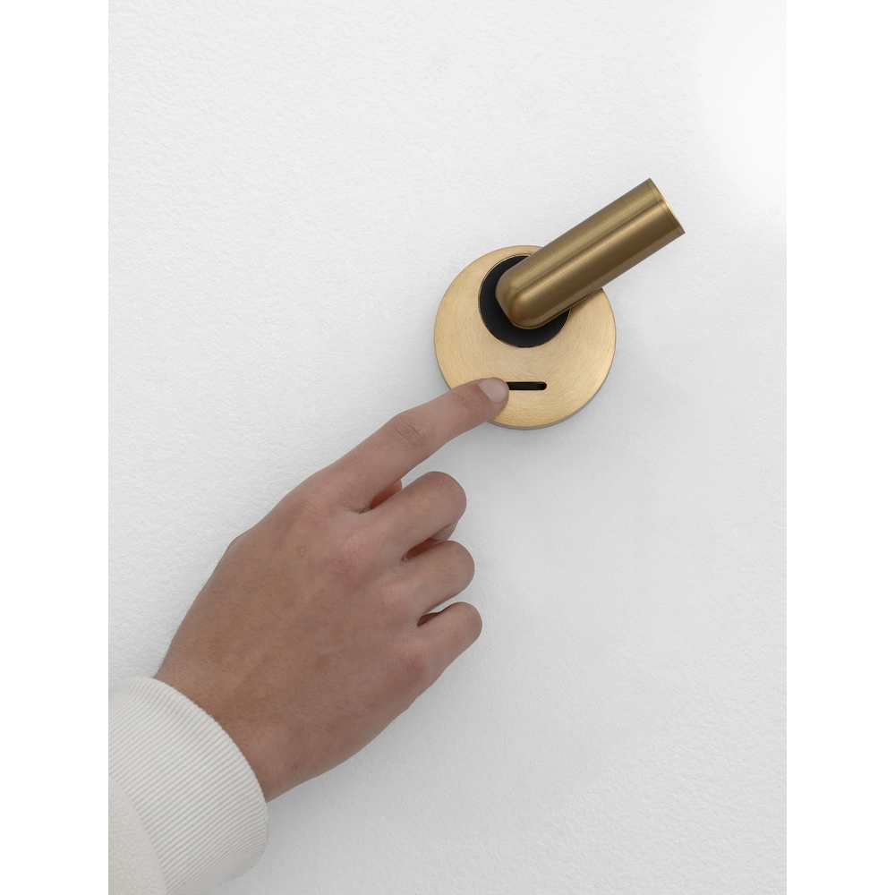 Bedlampje Pictor goud Lyora 5212017472359