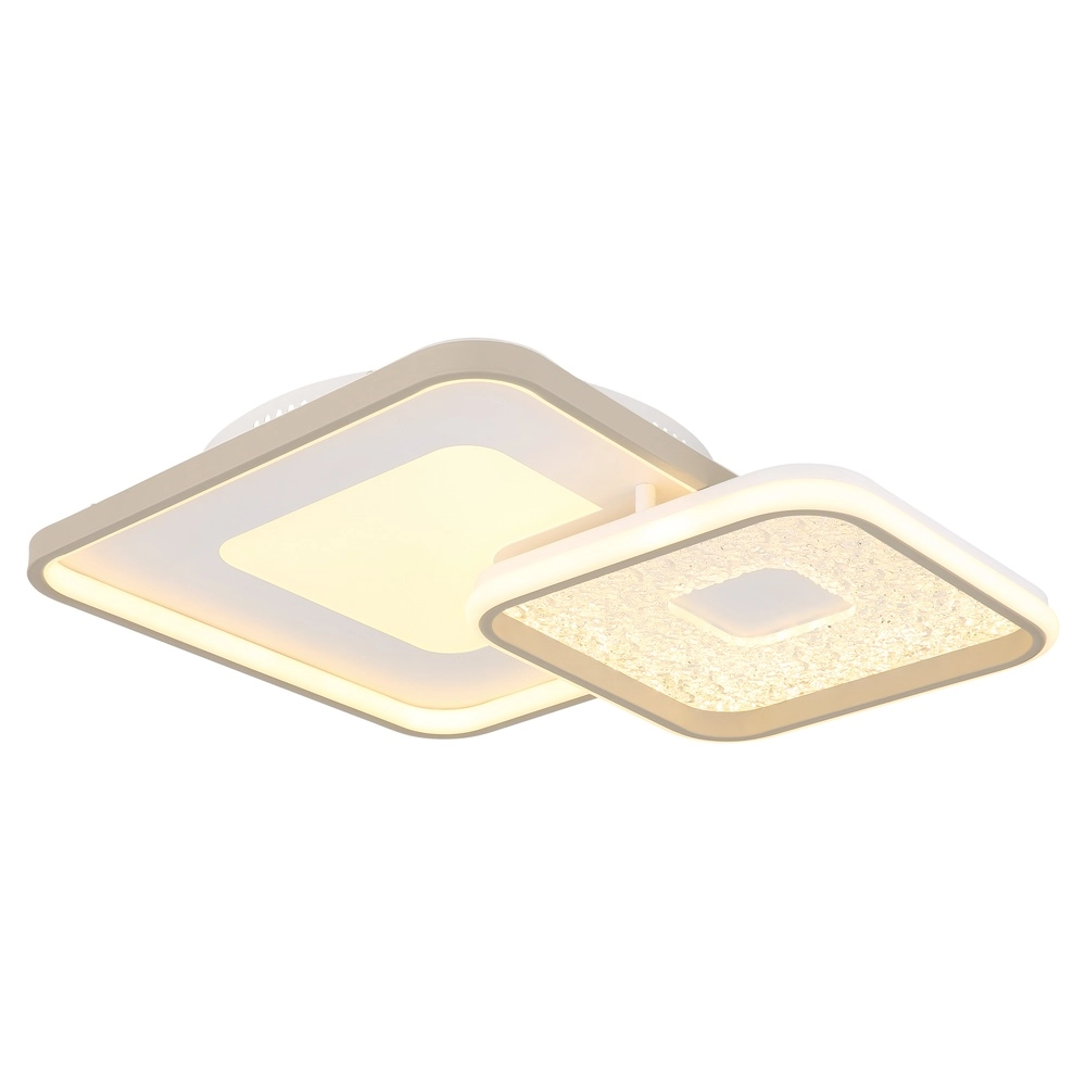 Moderne plafondlamp Mosaiko 50 x 50cm zand bruin Globo 9007371569762