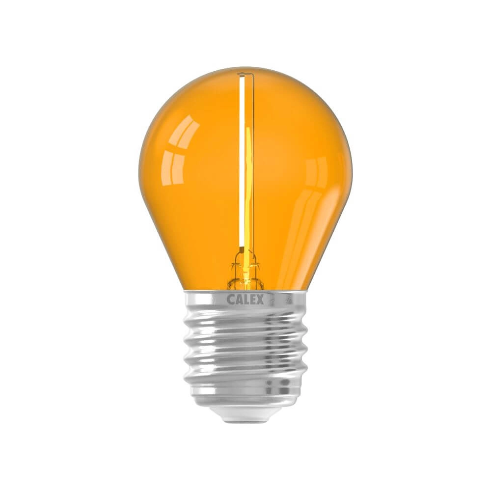 Lichtbron 1W - E27 - Led oranje voor feestverlichting