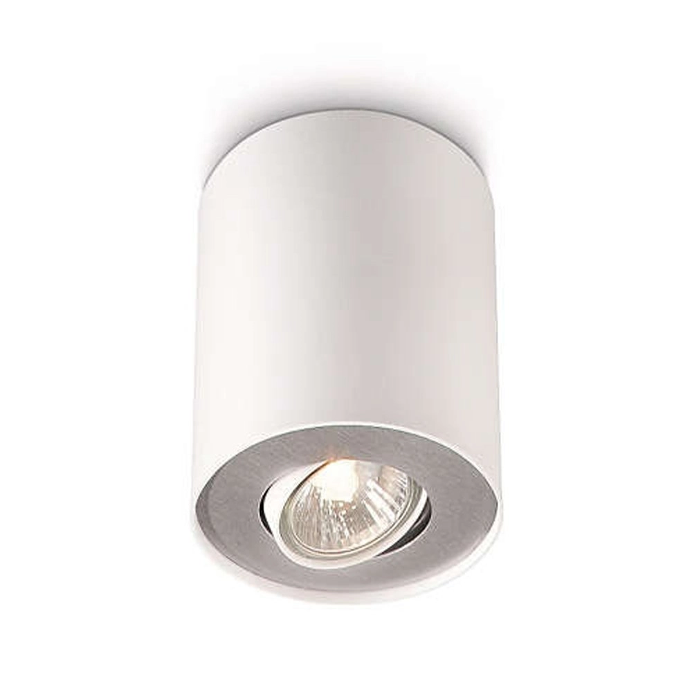 Witte plafondspot Pillar