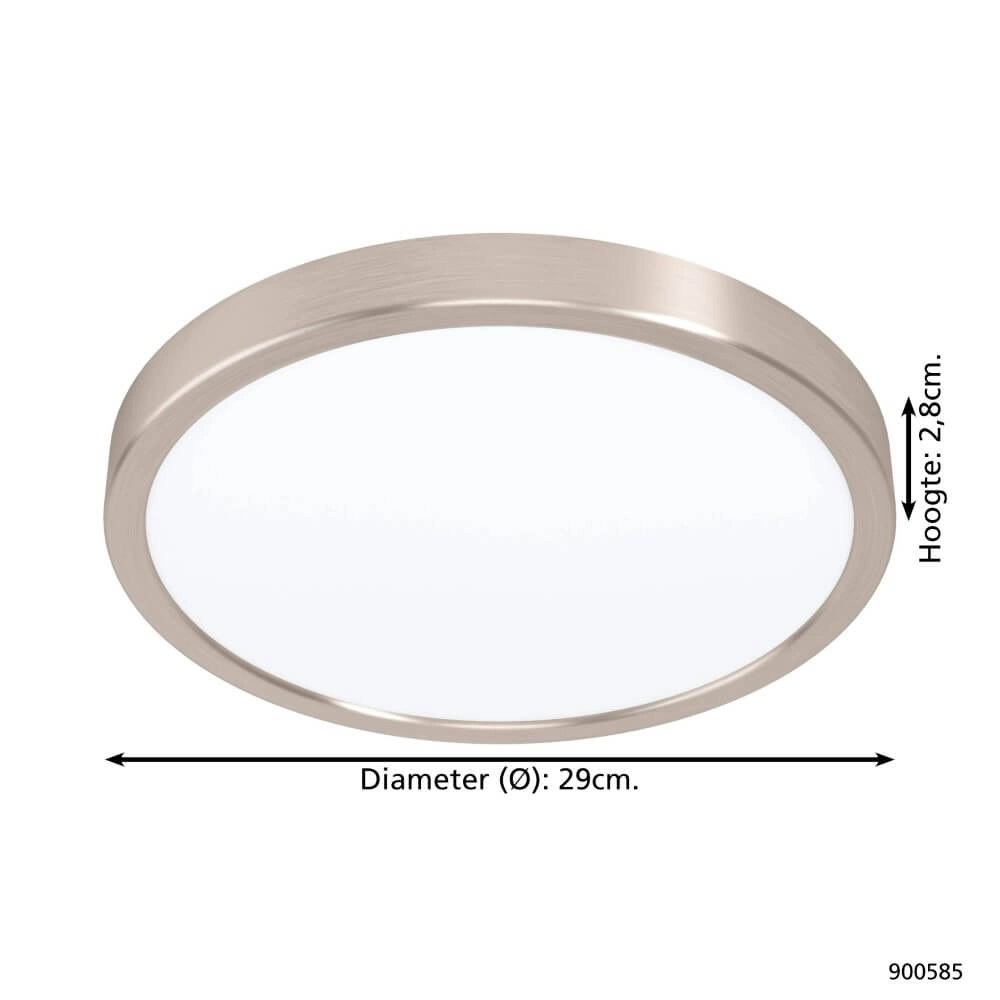 RVS plafonnière Fueva 5 Ø 28,5cm Eglo 9008606244850