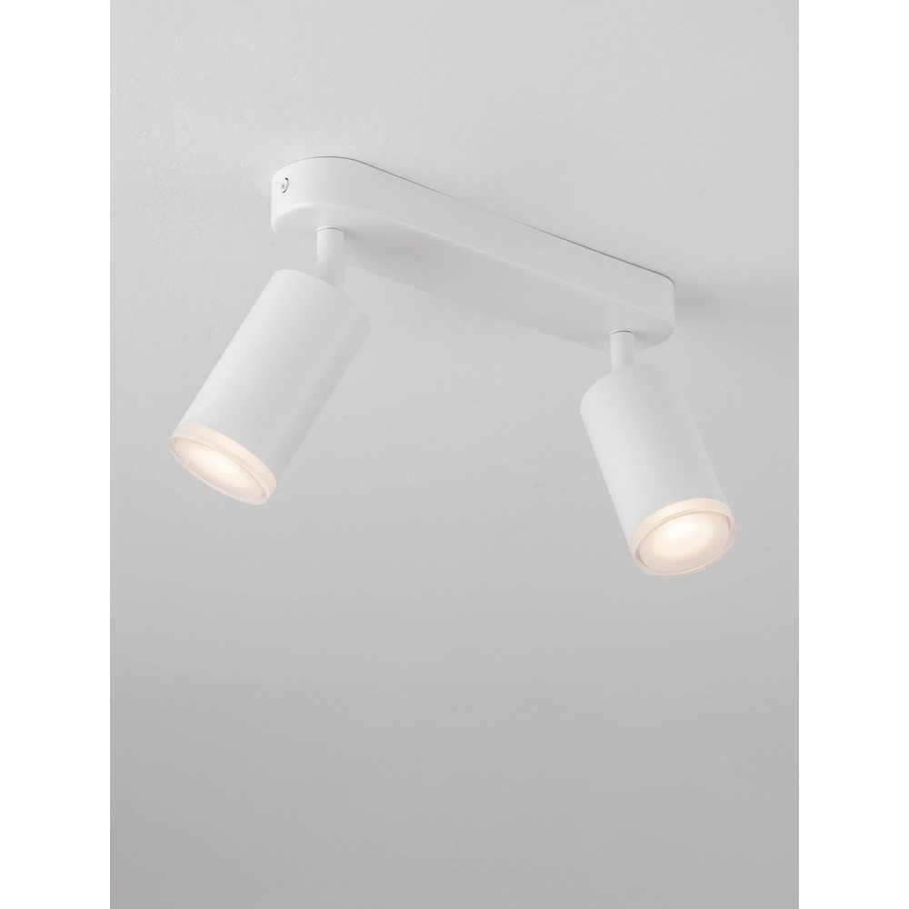 Opbouwspot Mao 2-lichts wit