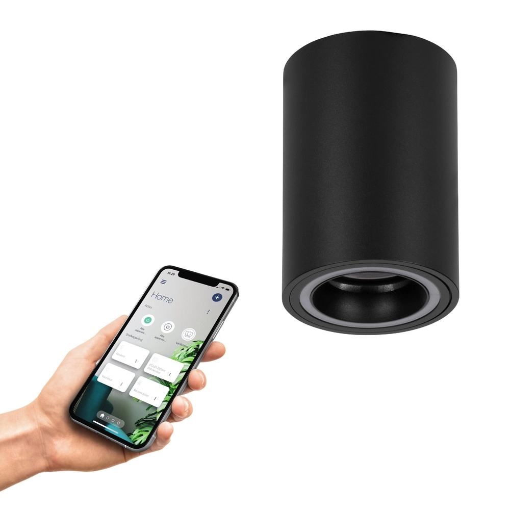 Zigbee opbouw spot Carosso-Z zwart Eglo 9008606312900